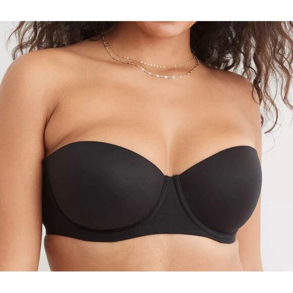 Aerie real good sunnie convertible black push up bra strapless NWT 36D ($49.50) - Picture 4 of 8